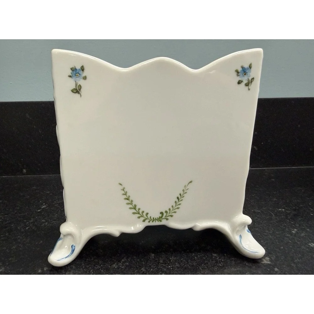 Anna Weatherley Hand Painted Porcelain Letter‎ Mail Napkin Holder Hungary BP1